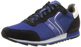 Herren Parkour Runn Sneakers im Laufschuh-Stil aus Veloursleder und Mesh Größe 43