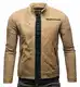 Crone Epic Herren Lederjacke Cleane Basic Leder Jacke in vielen Varianten und Farben (M, Camel (Nubukleder))