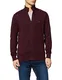 Tommy Hilfiger Herren PIMA Cotton Cashmere Zip Through Strickjacke, Burgunderrot, Medium