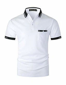 GHYUGR Poloshirts Herren klassisch Kurzarm Polohemd Golf T-Shirt