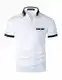 GHYUGR Poloshirts Herren klassisch Kurzarm Baumwolle Polohemd Golf T-Shirt S-XXL,Weiß 01,M