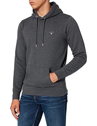 Herren ORIGINAL Sweat Hoodie Kapuzenpullover, Antracit Melange, M