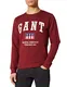 GANT Herren D2 Tag C-Neck Sweat Sweatshirt, Cabernet RED, M
