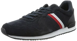 Herren Iconic Suede Runner Stripes Sneaker, blau, 43 EU
