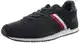 Tommy Hilfiger Herren Iconic Suede Runner Stripes Sneaker, blau, 43 EU