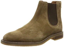 Herren Jaxen Chelsea-Stiefel, Taupe Suede, 44 EU