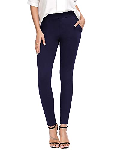 Damen Business Hose Skinny Fit – Mit Stretch, Hohem Bund & Taschen