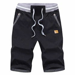 ZOXOZ Kurze Hosen Herren Shorts Chino Stretch Schwarz