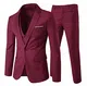 YOUTHUP Herren Anzug Slim Fit 3 Teilig Anzüge Herren Sakko für Hochzeit Business Anzugjacke Anzughose Weste