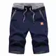 ZOXOZ Kurze Hosen Herren Shorts Herren Sommer Freizeit Chino Stretch Kurze Hose Herren Baumwolle mit Taschen Navy Blau M