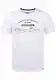 b BLEND Pillo Herren T-Shirt Kurzarm Shirt mit Print und Rundhalsausschnitt, Größe:M, Farbe:Bright White (110601)
