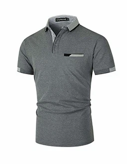 LIUPMWE Poloshirt Herren Kurzarm Polohemd Regular Fit Basic Tennis Golf T-Shirt