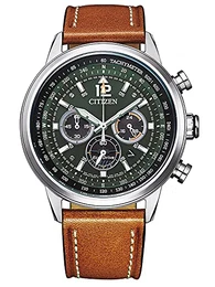 Herren Analog Quarz Uhr mit Leder Armband CA4470-15X