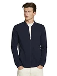 TOM TAILOR Denim Sweatshirt Bomberjacke Schwarz/Dunkelblau/Blau