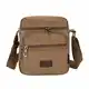 Canvas Crossbody Umhängetasche Men Casual Travel Messenger Pack (Kaffee)