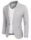 COOFANDY Herren Blazer Sakko Dünne Elegante Leicht Stretch Sportsakko übergröße, Hellgrau, Gr. S