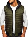BOLF Herren Weste mit Kapuze Style J.Style MY88 [4D4] Grün (4D4)