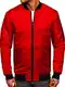 BOLF Herren Übergangsjacke Bomberjacke Fliegerjacke Pilotenjacke Baseballjacke Collegejacke Wind-Jacke Frühlingsjacke Freizeitjacke Outdoor Alltagsjacke Blouson J.STYLE AK95 Rot M [4D4]