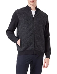 Herren 7600-85554 Strickjacke, dunkelgrau, M
