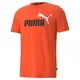 PUMA Herren T-Shirt - ESS+ Essentials 2 Col Logo Tee, Rundhals, Kurzarm, Uni Orange M
