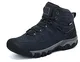 AX BOXING Winterschuhe Herren Wanderschuhe Warm Gefüttert Wanderstiefel Winterstiefel Draussen Schneestiefel Trekkingschuhe Gr.41-46 (A_Blau,43)