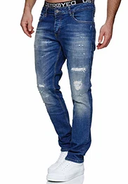 Jeans Herren Slim Fit Jeanshose Stretch Denim Designer Hose 1507(32W / 32L, 1507 Denim)