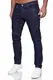Tazzio Herren Denim Biker-Jeans im Destroyed Look Slim Fit 16517 (32/32, Dunkelblau)