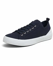 ® Classic Low Nachhaltige Sneaker Herren aus Bio-Baumwolle Vegane & besonders Atmungsaktive Herren-Schuhe mit Innensohle aus Kork-Latex Navy Blue Größe 43