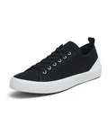VULCAZ® Classic Low Nachhaltige Sneaker Herren aus Bio-Baumwolle Vegane & besonders Atmungsaktive Herren-Schuhe mit Innensohle aus Kork-Latex Schwarz