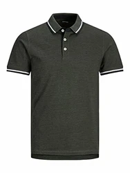 Jack & Jones T-Shirt JJEPaulos (1-tlg) Forest Night/Detail:Play 1