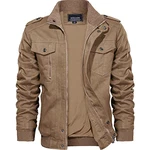 KEFITEVD Herren Jacke Militärische Taktische Jacke Khaki