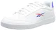 Reebok Unisex Vector Smash Tennisschuhe, FTWR White/Court Blue/Vector red, 43 EU