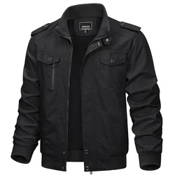KEFITEVD Herren Jacke Militärische Taktische Jacke Schwarz