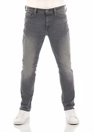 Jeans Herren Stretch Slim Fit Vegas Jeanshose Hose Denim, Größe:33W / 32L, Farbvariante:Denim Grey (4500-313)