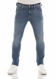 Herren Jeans Vegas Slim Fit Jeanshose Hose Denim Stretch Baumwolle Schwarz Grau Blau w30 - w40, Größe:32W / 32L, Farbvariante:Denim Blue (5000-583)