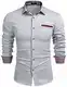 COOFANDY Hemden Langarm Herren Bügelleicht Hemden Modern Langarmhemd Business Hochzeit Freizeit Slim Fit Kentkragen Hemd