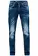 Herren-Jeanshose Regular Fit 'Rusty Neal' Dark Blue Used Vintage Washed 'New York' Jeanshose Streetwear -47, Hosengröße:40W / 34L, Denim Color:8323-47
