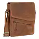 STILORD 'Steve' Kleine Herren Tasche Leder zum Umhängen Vintage Schultertasche Männer 8 Zoll Tablet Tasche Messenger Bag DIN A5 Echtes Leder, Farbe:tan - Dunkelbraun