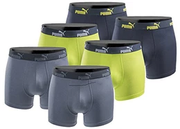 Boxershort 6er Pack Herren Basic Black Limited Edition - New Lime - Gr. S