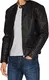 Jack and Jones Herren Jacke Lederjacke & Kunstleder Männer Übergangsjacke schwarz (M)