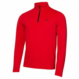 Herren Newport HZ LS Pullover - Power Red Marl - M