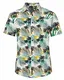 Loveternal Hawaii Hemd Hawaiihemd Herren 3D Druck Hemd Funky Palme Shirt Freizeit Baumwolle Kurzarm Hemden M