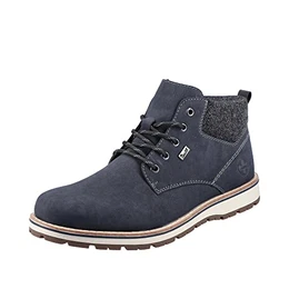 Rieker Herren 38419-16 Mode-Stiefel, blau, 43 EU