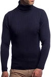 Karl's People Herren Feinstrick Rollkragenpullover K-107 Navy