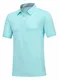 YSENTO Herren Poloshirt Casual Polohemd Regular Fit Basic Freizeit Einfarbig Kurzarm Tshirt Tops für Sport(Himmelblau,M)