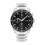 TOMMY HILFIGER Uhr Multifunktionsuhr PARKER (1791834) schwarz/silber