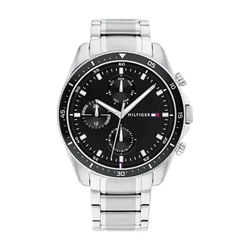 TOMMY HILFIGER Uhr Multifunktionsuhr PARKER (1791834) schwarz/silber