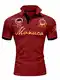 Amaci&Sons Herren Poloshirt Basic Kontrast Monaco Stickerei Kurzarm Polohemd T-Shirt 5108 Bordeaux M