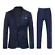Allthemen Anzug Herren Anzug Slim Fit Herrenanzug Anzüge Herren Modern Sakko für Business Hochzeit Dunkelblau M
