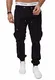 OneRedox Herren Chino Pants Jeans Joggchino Hose Jeanshose Skinny Fit Modell H-3412 Schwarz 32